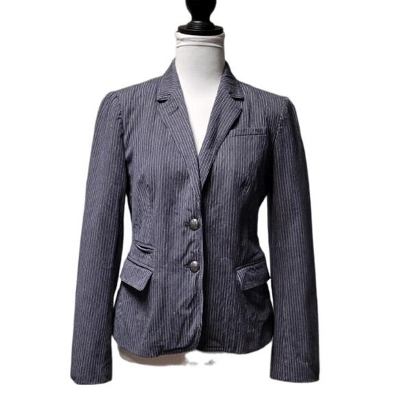 Banana Republic Factory Jackets & Blazers - Banana‎ Republic Factory Pinstriped Blazer Academia Professional Career - L